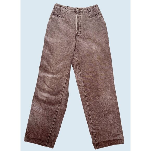 Vintage ROCKY MOUNTAIN Brown Stonewashed 80s / 90s Hi Rise Jeans Sz 27 - Picture 2 of 8